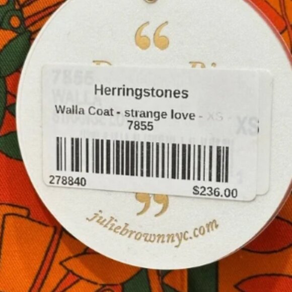 Julie Brown Walla Coat – Strange Love Floral •XS•NWT•Retail $236 - Picture 5 of 6